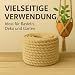 Abio Juteseil 20mm 5m Kordel Jutekordel Deko Dekoration für Haus & Garten DIY Verpackung Schnur Paketschnur Basteln Geschenkverpackung Floristik