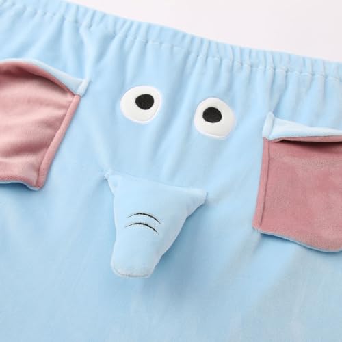 Elephant Pajama Pants Men Cute Animal Pants Funny Cartoon Elephant Trunk Pajama Bottoms Fleece Sleepwear for Couple4