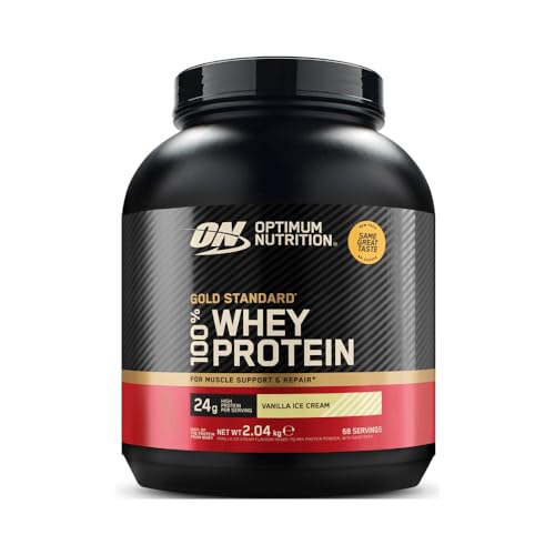 Optimum Nutrition 100% Proteína De Suero De Leche Whey Gold Standard 2.02KG   Helado de Vainilla