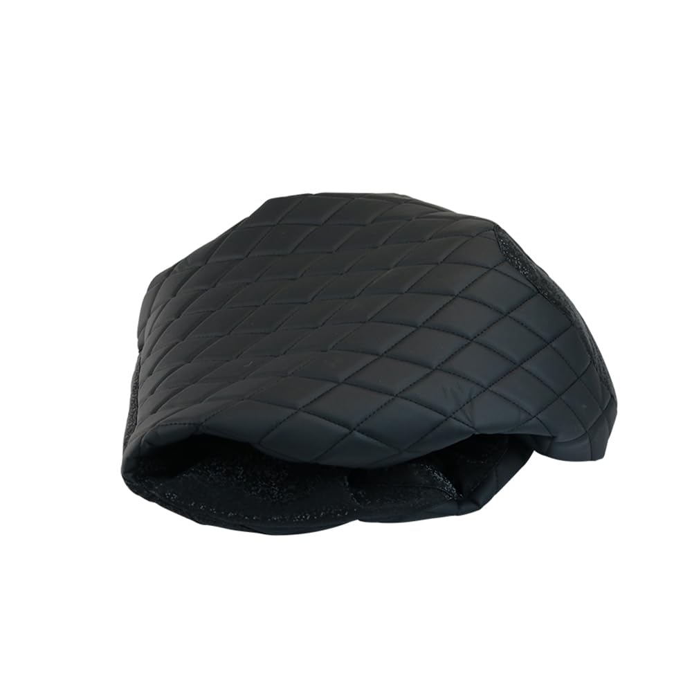 Housse de siège de moto en cuir respirant pour Yamaha XMAX300 XMAX125 XMAX250 XMAX400 Accessoires (cuir noir)