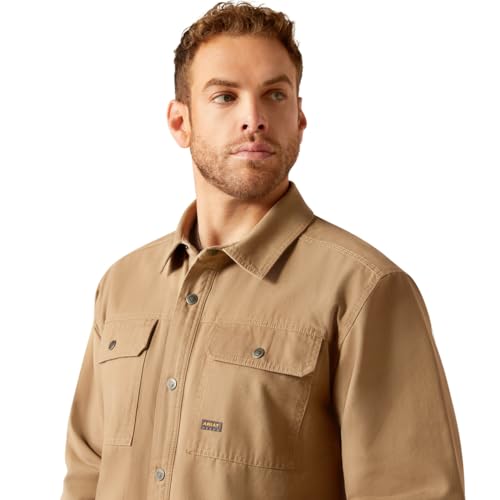 ARIAT Men's Rebar Canvas Shirt Jacket4