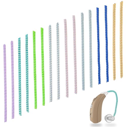 16 Pcs Cochlear Implant Cable Wrap Colorful Hearing Aid Tube Twists Helps Protect and Reinforce Electrical Wiring Cochlear Accessories Enhance Service Life Enhance Aesthetics
