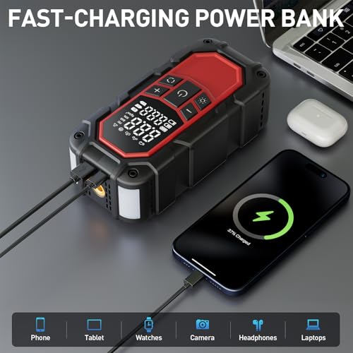 Portable Jump Starter with 150PSI Compressor