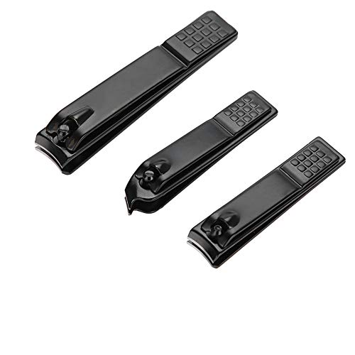 Pedicure-manicure-tool, zwarte teennagelsnijder, antiroest voor nagelknipper - Afbeelding 6