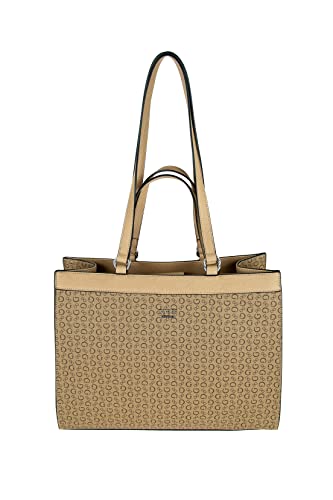 Bolsa Bodie, Guess, Feminino, Bege Estampado, Un