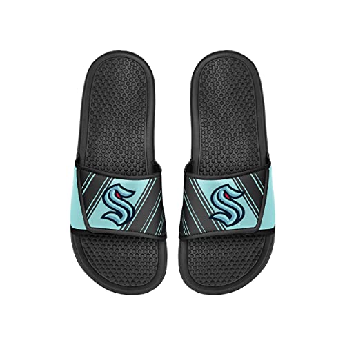 Image of FOCO Men's NHL Team Logo Sport Shower Legacy Slide Flip Flop Sandals
