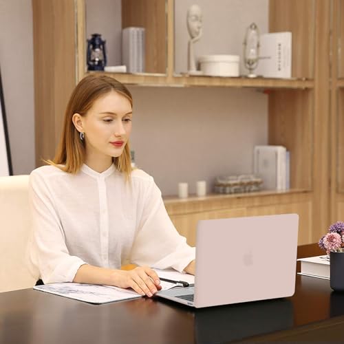 Image of MOSISO Compatible with MacBook Pro 13 inch Case M2 2025, 2024, 2023, 2022-2016 A2338 M1 A2251 A2289 A2159 A1989 A1708 A1706, Plastic Hard Shell&Keyboard Cover&Screen Film&Storage Bag, Camel