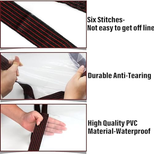 Lona transparente impermeable con ojales de plástico plegable resistente 3