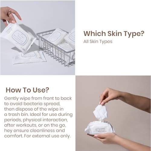 Image of Personal Touch Intisafe Intimate Hygiene Wipes | Fragrance-Free, pH Balanced with Lactic Acid | Gentle Cleansing for Intimate Area | With Calendula, Zinc & Thyme | 30 Sheets