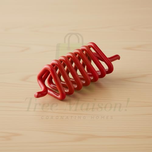 Image of Vastu Red Triangular Anti-Clockwise Spring for South, South-East Direction Used to Enhance the Energy of Fire Element |Size-1.5 Inch Approx (Pack of 9)