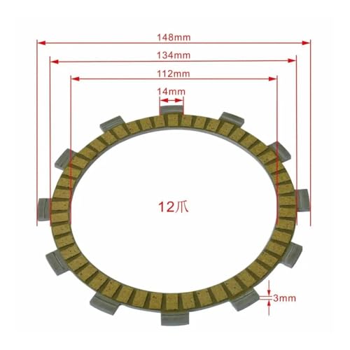 7 discos de embrague para moto XS400 y YZ250 componentes de transmision 2