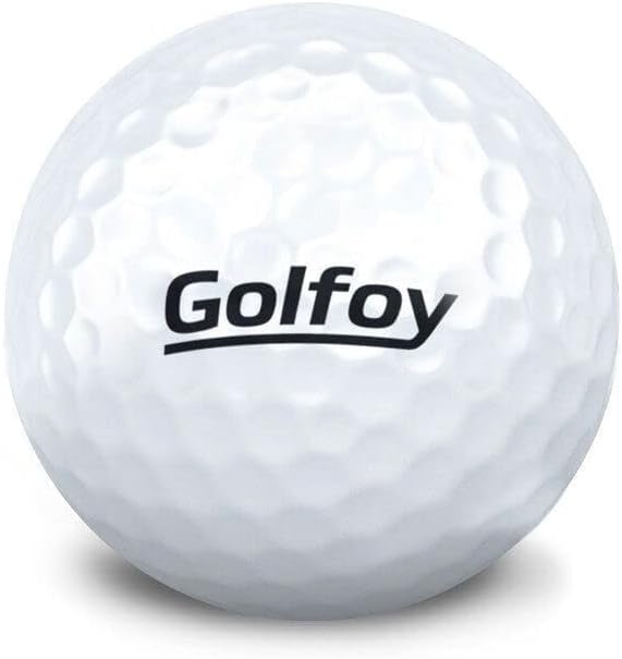 Golfoy Basics Rubber Practice Range Golf Balls (Pack of 25), White