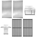 17 Inch Emitter Plates & Cooking Grates for Charbroil TRU-Infrared 463642316 463675016 466642416 463644220 463632320 463644220 463675016P1, Infrared Grill Grate for Charbroil G362-2100-W1,G369-0030-W1