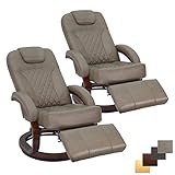 RecPro Nash 28' RV Euro Chair Recliner | Modern Design | RV Furniture | Swivel Base | Recliner Chair...