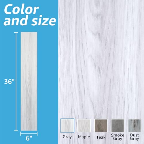 Art3D A43701 15 Sq.Ft Peel And Stick Floor Tiles, 10Pcs Luxury Vinyl Plank Flooring Wood Look, Adhesive And Waterproof Tile Sticker thumb #8