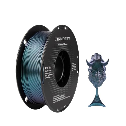 Image of TINMORRY Galaxy PETG Filament 1.75, Rapid PETG 3D Printer Filament, Compatible with Bambu FDM 3D Printer, 1 KG 1 Spool, Chameleon Blue /Purple