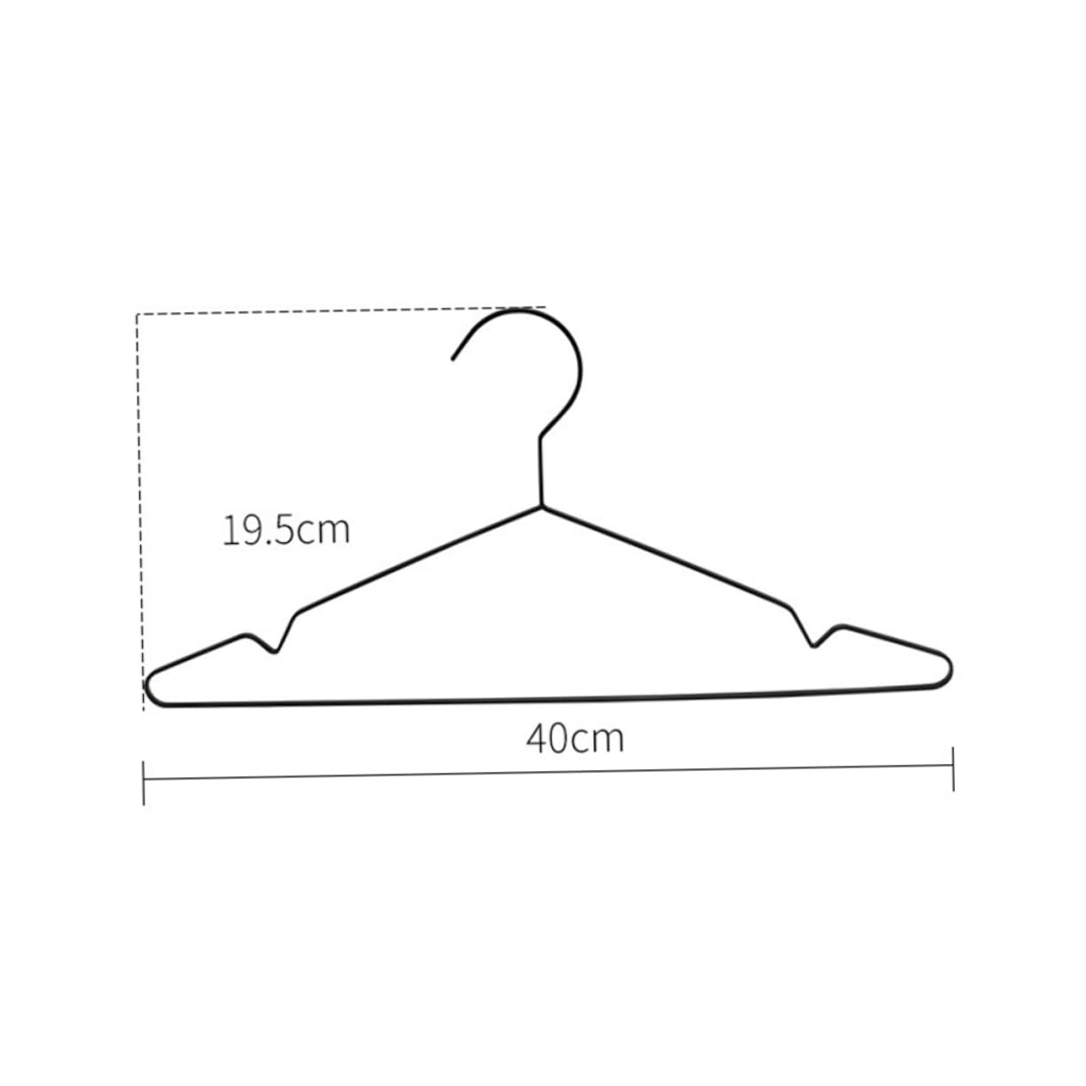 Cabilock Clothes Hanging Racks 5pcs Home Hangers Thickened Hangers Coat Rack Slot Design