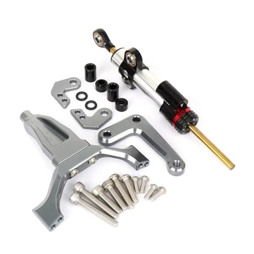 �X�e�A�����O�X�^�r���C�U�[ Compatible With Yamaha For MT09 For SP 2024 2025 �I�[�g�o�C�X�e�A�����O�_���p�[�X�^�r���C�U�[���j�A�V���b�N�A�u�\�[�o�[�T�|�[�g�C�����i�A�N�Z�T���[�ƌ݊�������(Gray-Silv