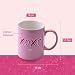 Imagen de Paris Hilton  Elegante taza de gres en color rosa oscuro