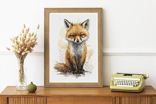 Image of Moohue Stamped Cross Stitch Kits for Adults Beginners Animal Fox Counted Cross Stitch Kits for Adults Advanced 14 Count (Animal 8)