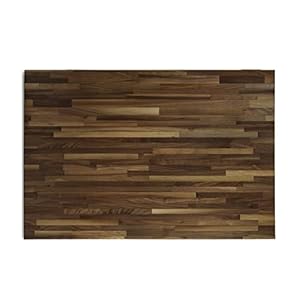 CONSDAN Butcher Block Counter Top, Walnut Solid Hardwood Countertop, Wood Slabs for Kitchen, Reversible, Both Side Polished, Prefinished with Food-safe Oil, 1.5″ Thickness, 42″x25″