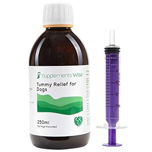 Tummy Relief for Dogs – Puppy and Dog Diarrhea Treatment – Stomach Settler and Gut Health Supplements – Liquid Dog Medicine for Dog Upset Stomach- Fast Acting Stool Firm Remedy – 1 Bottle, 250ml