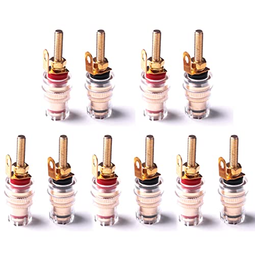 Terminal de altavoz conector banana 5 pares miniatura 1