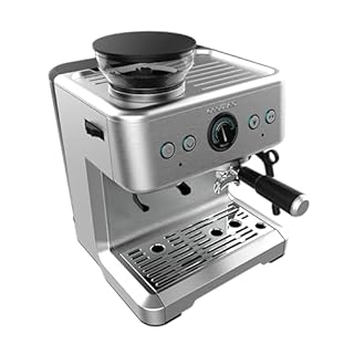 Cecotec Macchina da Caffè Espresso da 20 Bar Power Espresso 20 Barista. 2250W, Manometro, 2 Thermoblock, Lancia Vapore Orientabile, Contenitore per Caffè in Grani e Macinacaffè con 20 livelli