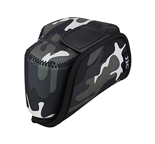 Fotasy Jjc Camouflage Water Resistant Ultra Light Neoprene Camera Case, Pouch Bag, Compatible With Sony A6600 A6500 A6400 A6300 A6100 A6000 A5100 +16-50Mm Lens Pancake Lense & Panasonic Lx100 Lx100 Ii, Oc-S1 (Ocs1Ygr) #TOP7