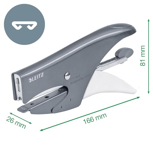 Leitz - 55472036 - LEITZ 5547 cucitrice a pinza - 15 fg - punto n 8 blu metal