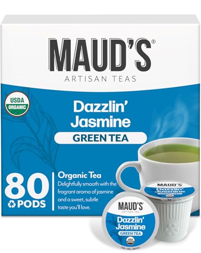 Image of Maud's Organic Jasmine Green Tea Pods, 80ct
