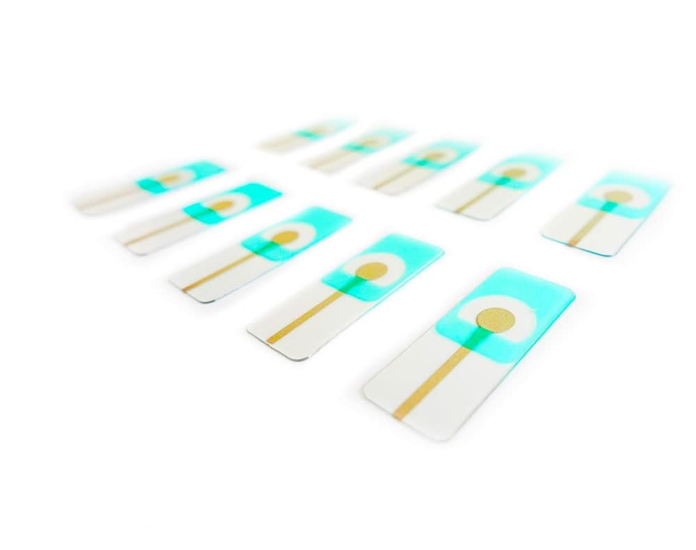 CAULYS Single Silver Electrode, Screen Printing Electrode, SPE Electrode, Electrochemical Reagent Kit, Reference Electrode, Silver RE Electrode (100)