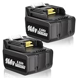 KUNLUN 2X 14,4 V, 5,0 Ah Batterie per Makita Batteria 14,4 V BL1430 BL1415 BL1440 BL1415N 196875-4 194558-0 195444-8 196388-5 194065-3