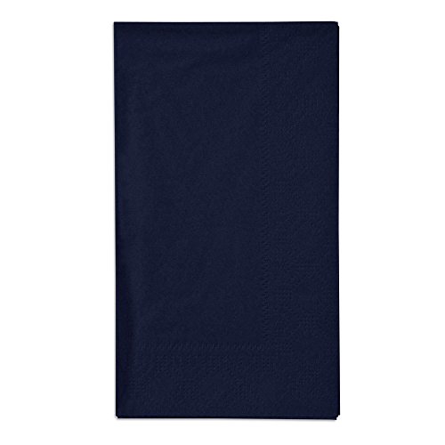 Creative Converting Touch of Color 2-Ply 50 Count Paper Dinner Napkins, Navy