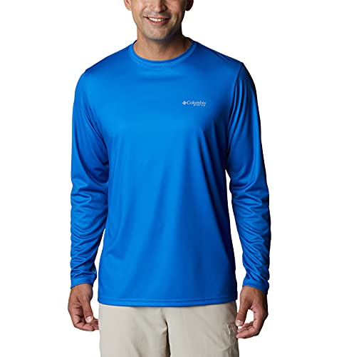 Chemise PFG Columbia Terminal Tackle Homme XL Bleu Vif Vêtement Pêche