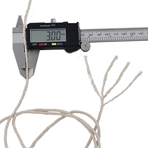 Suntq 3Mm Macrame Cord Handmade Decorations Natural Cotton Bohemia Macrame Cord Diy Wall Hanging Plant Hanger Craft Making Knitting Rope, Natural Color #TOP3