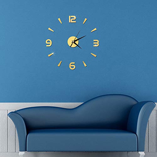 Reloj de pared grande para decorar el comedor con pegatinas elegantes 7