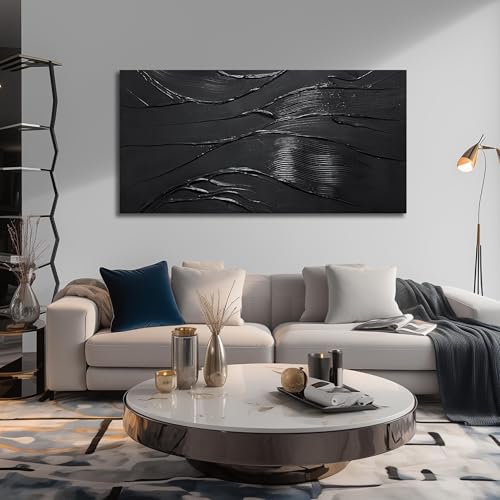 CGXART Modern Wall Decor for Bedroom Abstract Hand-Painted Oil Painting