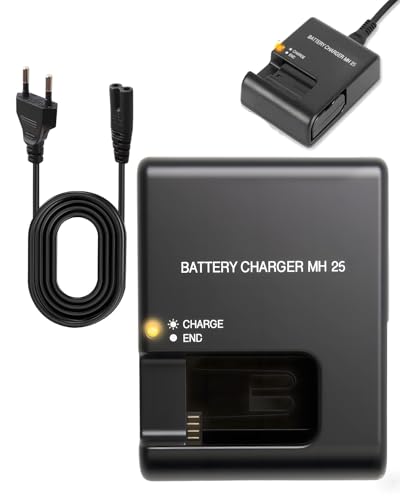 Caricabatterie MH-25/25a per batteria Nikon EN-EL15 EL15a EL15b EL15c compatibile con fotocamera Nikon D500 D600 D610 D750 D780 D800 D810 D850 D7000 D7100 D7200 Coolpix Z5 Z6 Z7 Z8 V1