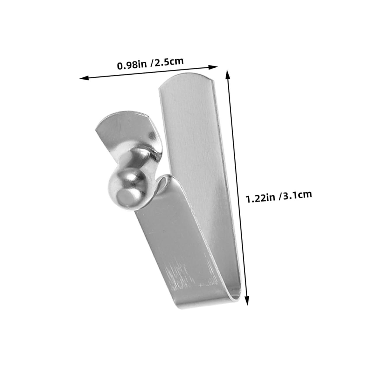 OSALADI 20-Pack v Shape Spring Clips Spring Snap Clips for Tent Poles Umbrella Repair Locking Tube Pin Push Button Clip for DIY Projects