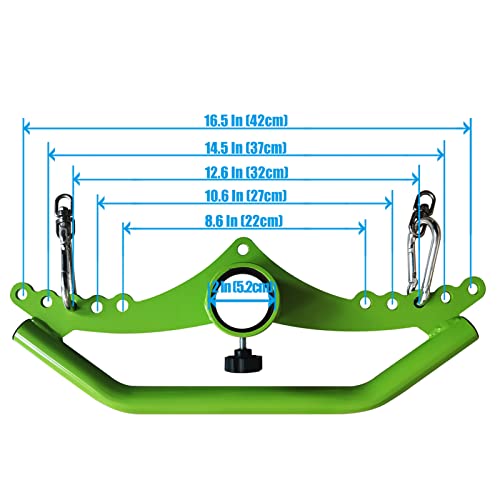 Image of Adjustable Lat Pull down Bar, Cable Machine Attachments for Gym, Home Gym Fitness T-bar Row Pulldown Attachments, Lat Pull Down Machine Wide Grip Neutral Grip Handle