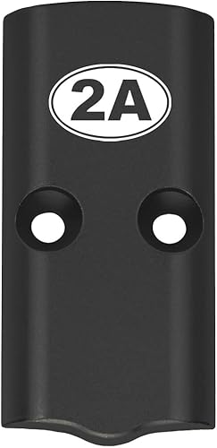 NDZ Performance Optic RMSc - Placa deslizante para Springfield Hellcat & Hellcat Pro de 0.354 in de aluminio anodizado grabado con láser en negro,