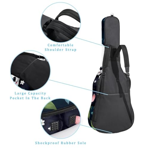 Sac pour guitare étui multicolore panda pour déplacements musicaux