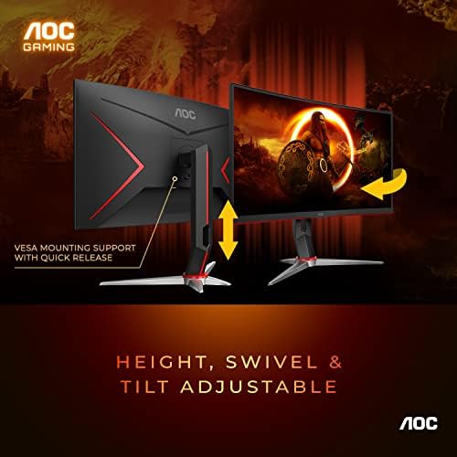 Aoc C27G2Z 27 Inch Curved Frameless Ultra-Fast Gaming Monitor, Fhd 1080P thumb #5