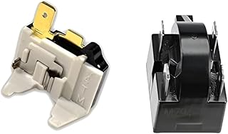 Refrigerator 100 Litres PTC Star 1t Relay Overload Kit Compatible With To Single/Double Door Refrigerators, Black 1 Set