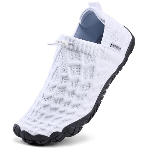 Image of WateLves Barefoot Water Shoes Women Men Beach Breathable Walking Shoes Anti Slip Wide Toe Minimalist Zero Drop Sneakers for Travel Hiking Yoga