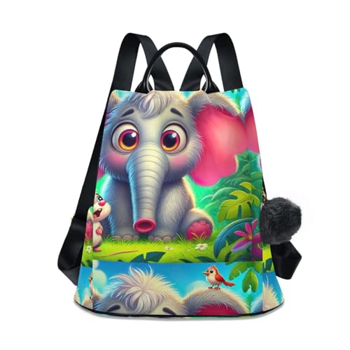 Sac à dos souris éléphant oiseau pour femme idéal pour les sorties urbaines