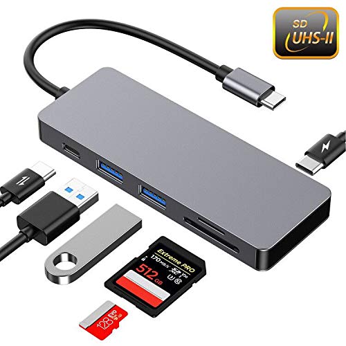 Buy UHSII SD Card Reader, USB C Hub Adapter with Micro SD/UHSII SD 4.
