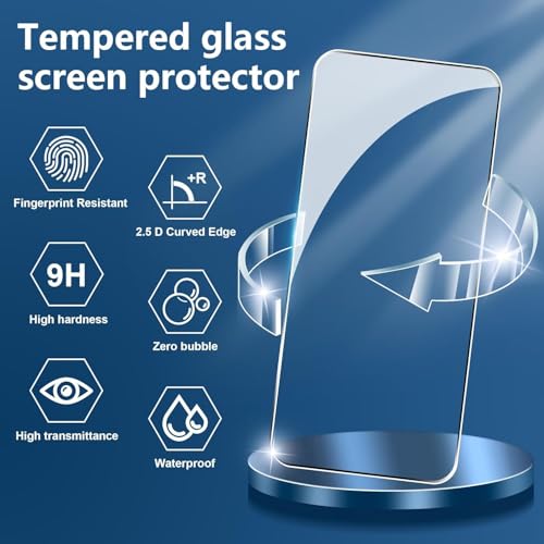 Image of HD Tempered Glass Screen Protector Compatible for iQOO Z10X 5G with Edge to Edge coverage and Easy Installation kit