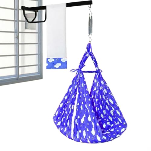 Image of VParents Sleeping Essentials with Mosquito Net & Spring with Window Stand, Sunny (Blue)